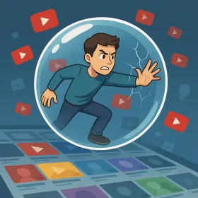 User escaping a YouTube Filter Bubble